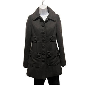 Women’s Jack Solid Black Peacoat Size XS
